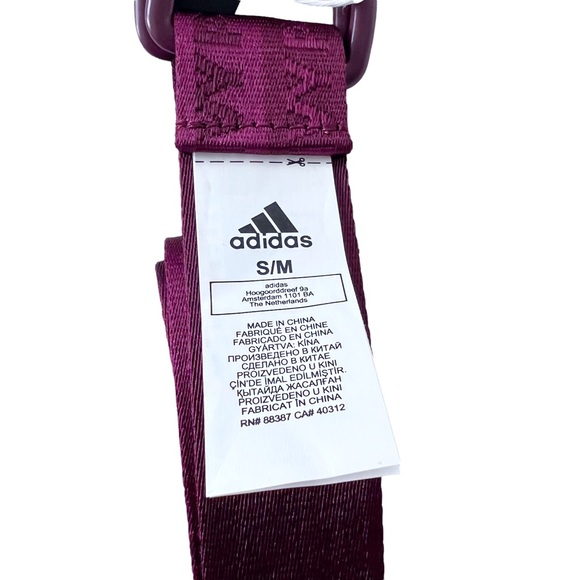 Adidas X IVY PARK Logo Belt Maroon Amazon Red - Picture 7 of 7